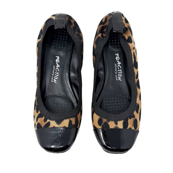 Kenneth Cole Reaction Blink Wink Driving Moc Flats Womens 8.5 M Leopard Print - Picture 12 of 16
